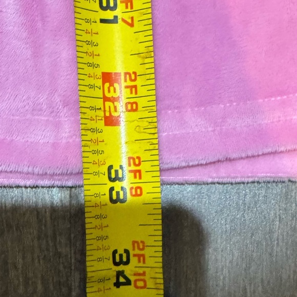 Juicy Couture Pink Velour Sleep Shirt Pajama Nightgown Size L Bling Logo Soft - Picture 12 of 12